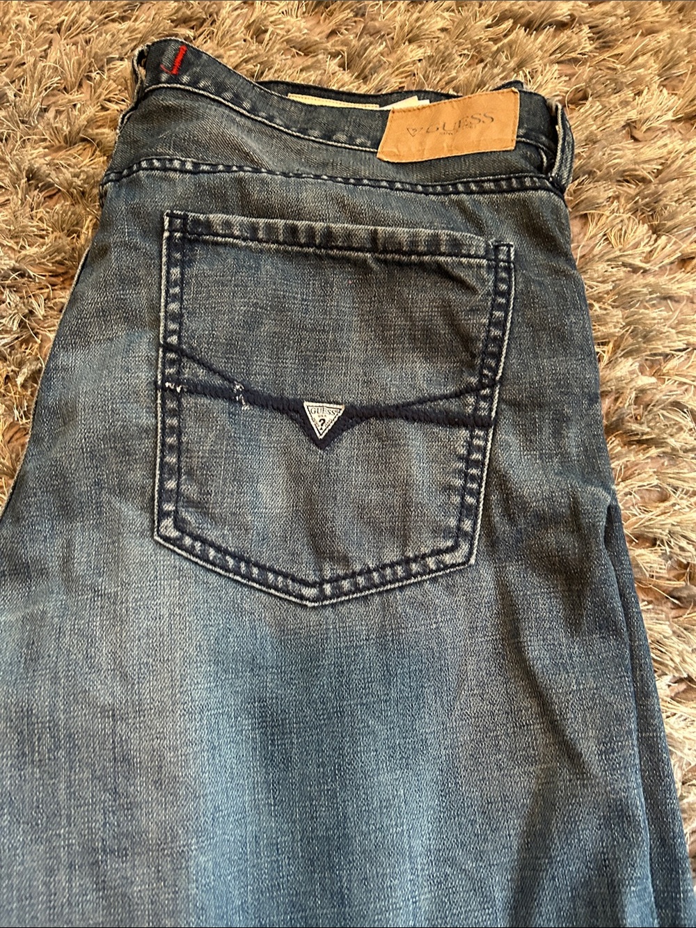 Men's Straight Indigo Jeans - Classic Straight Fit
